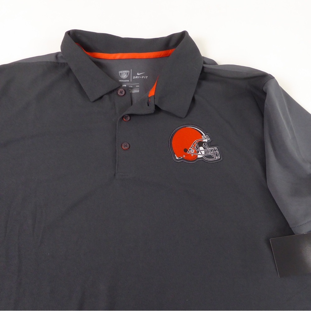 Nike Cleveland Browns Polo Shirt Dri-Fit NWT Standard Fit Training